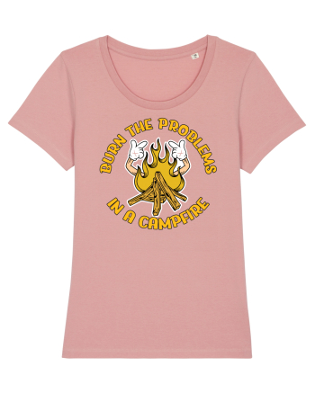 pentru camping - Burn the problems in a campfire Canyon Pink