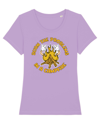 pentru camping - Burn the problems in a campfire Lavender Dawn