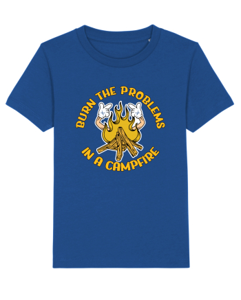 pentru camping - Burn the problems in a campfire Majorelle Blue