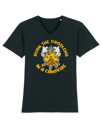 pentru camping - Burn the problems in a campfire Black