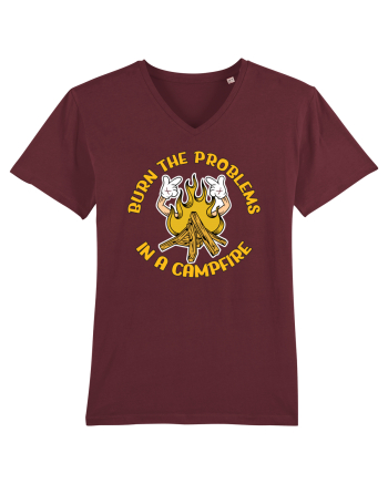 pentru camping - Burn the problems in a campfire Burgundy