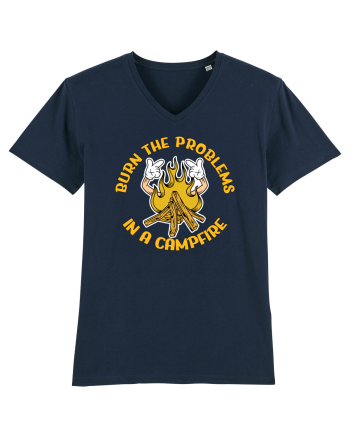 pentru camping - Burn the problems in a campfire French Navy