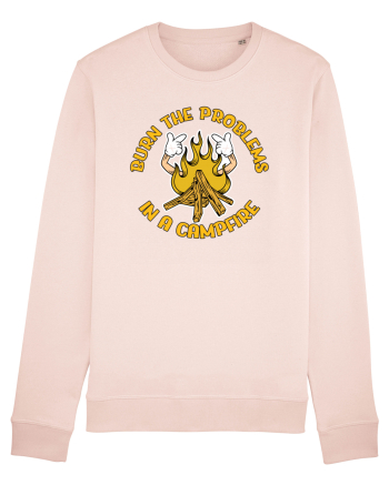 pentru camping - Burn the problems in a campfire Candy Pink