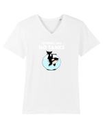 Thanks, but NO TANKS Tricou mânecă scurtă guler V Bărbat Presenter