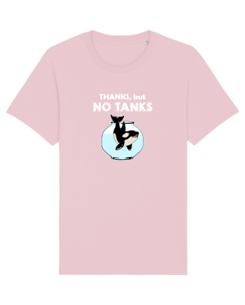 Thanks, but NO TANKS Cotton Pink