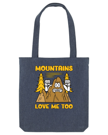 pentru camping - Mountains love me too Midnight Blue