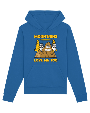 pentru camping - Mountains love me too Royal Blue