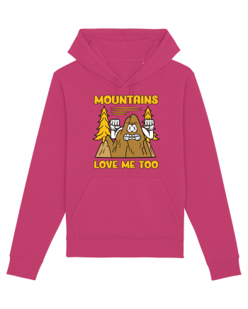 pentru camping - Mountains love me too Raspberry