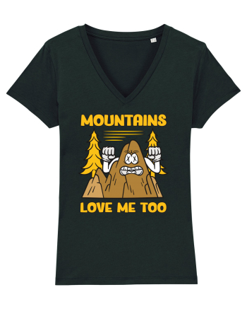pentru camping - Mountains love me too Black