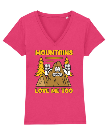 pentru camping - Mountains love me too Raspberry