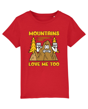 pentru camping - Mountains love me too Red