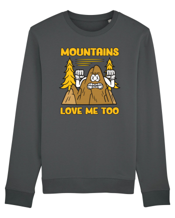 pentru camping - Mountains love me too Anthracite