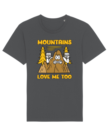 pentru camping - Mountains love me too Anthracite