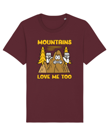 pentru camping - Mountains love me too Burgundy