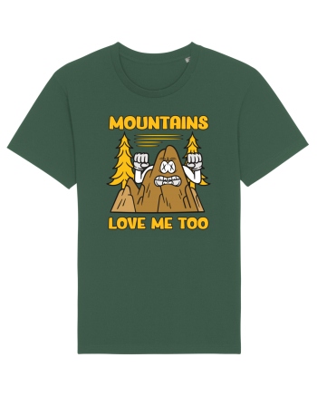 pentru camping - Mountains love me too Bottle Green