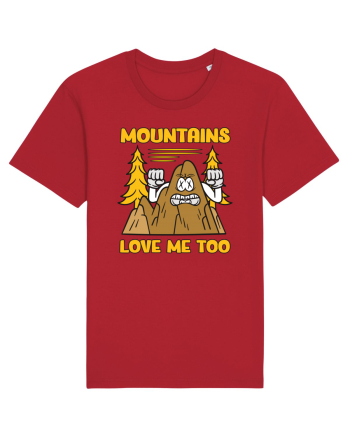 pentru camping - Mountains love me too Red