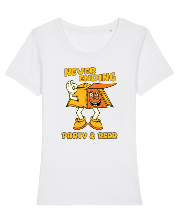 pentru camping - Neverending party and beer White