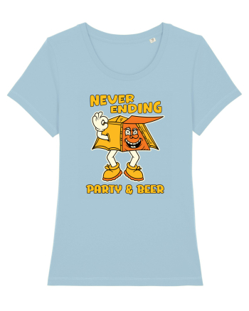 pentru camping - Neverending party and beer Sky Blue