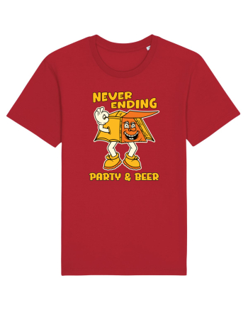 pentru camping - Neverending party and beer Red