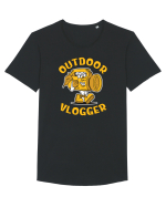 pentru camping - Outdoor vlogger Tricou mânecă scurtă guler larg Bărbat Skater