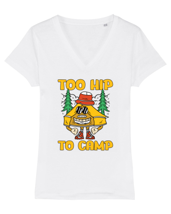 pentru camping - Too hip to camp White