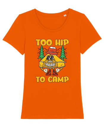 pentru camping - Too hip to camp Bright Orange