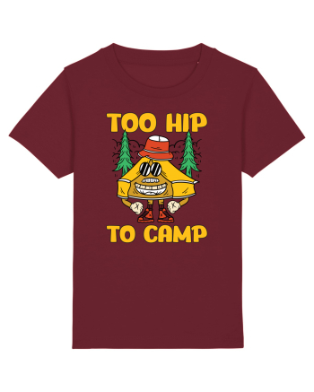 pentru camping - Too hip to camp Burgundy