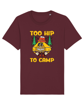 pentru camping - Too hip to camp Burgundy