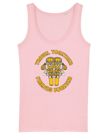 pentru camping - Travel together friends forever Cotton Pink