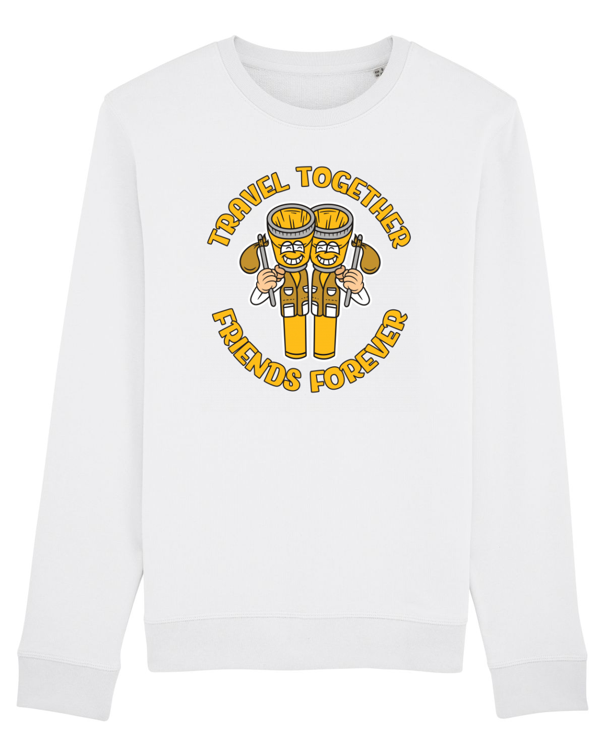 Bluză mânecă lungă Unisex Rise White