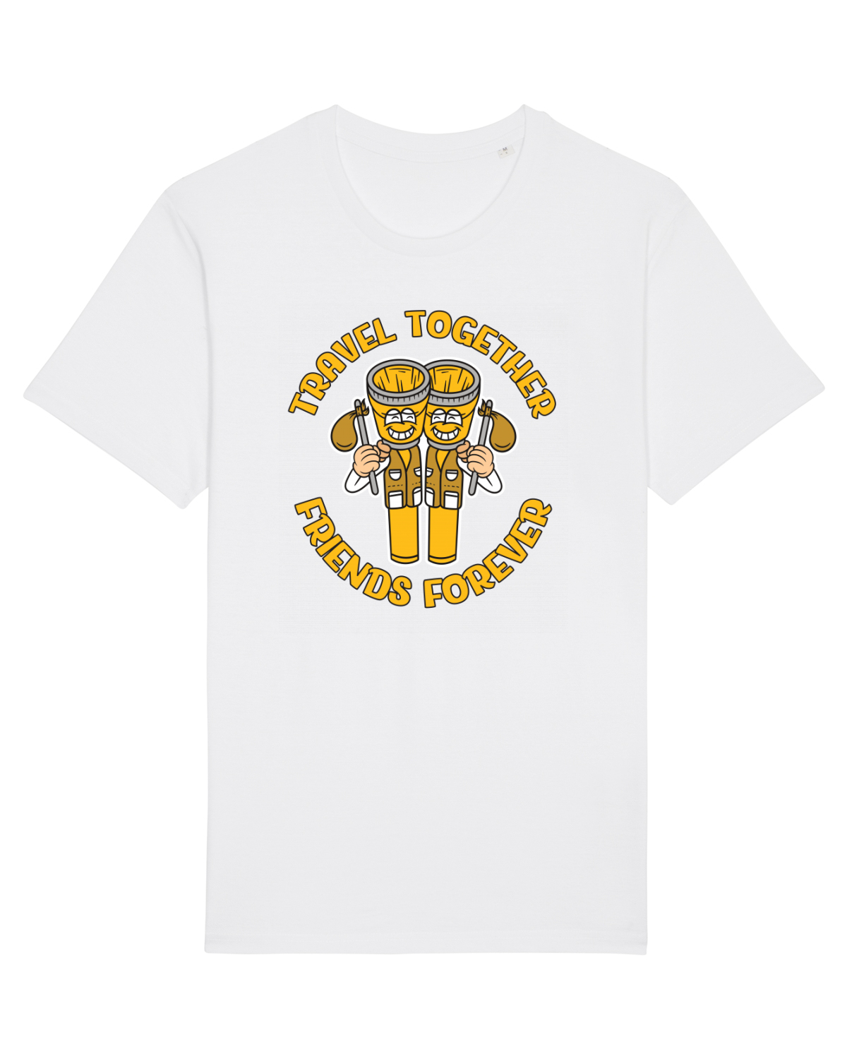Tricou mânecă scurtă Unisex Rocker White