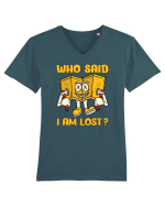pentru camping - Who said I am lost Tricou mânecă scurtă guler V Bărbat Presenter
