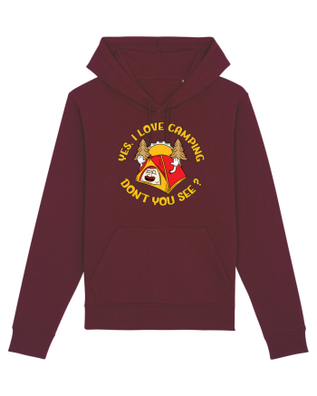pentru camping - Yes I love camping Burgundy