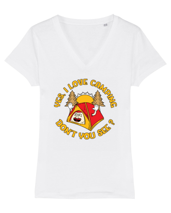 pentru camping - Yes I love camping White