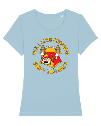 pentru camping - Yes I love camping Sky Blue