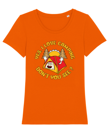pentru camping - Yes I love camping Bright Orange