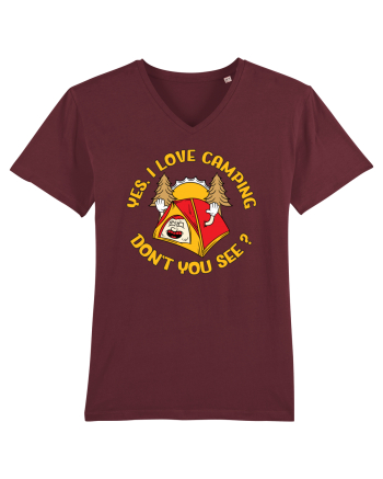pentru camping - Yes I love camping Burgundy