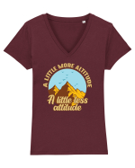pentru montaniarzi - A little more altitude Tricou mânecă scurtă guler V Damă Evoker