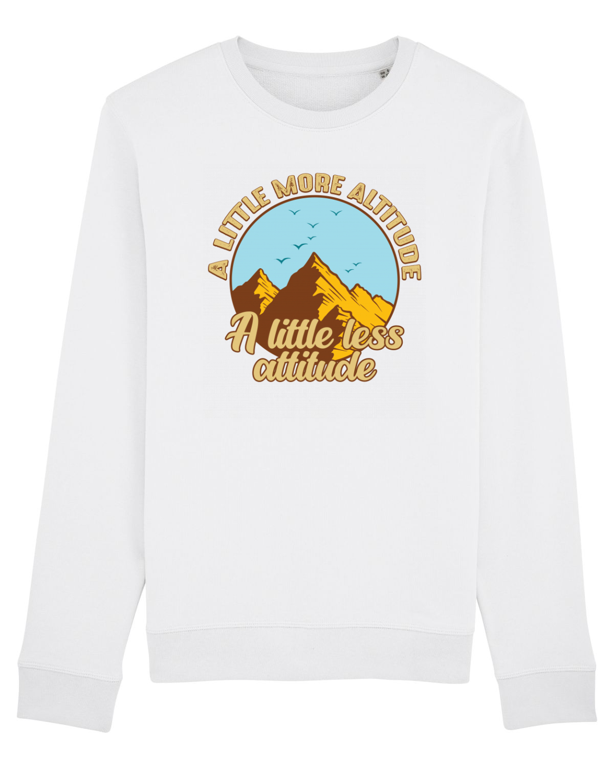 Bluză mânecă lungă Unisex Rise White