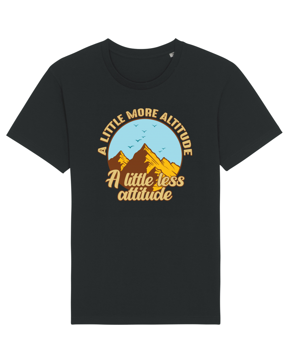 Tricou mânecă scurtă Unisex Rocker Black
