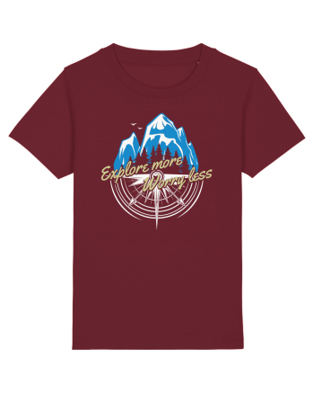pentru montaniarzi - Explore more worry less Burgundy
