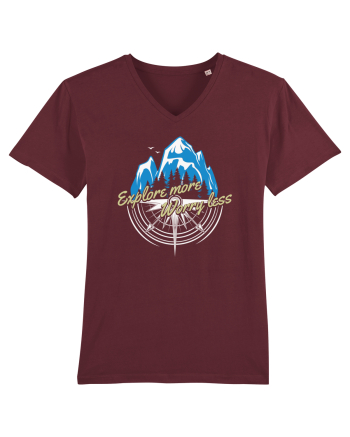 pentru montaniarzi - Explore more worry less Burgundy