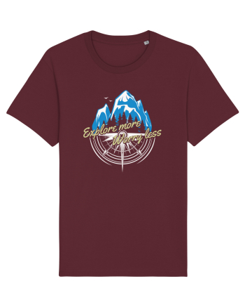 pentru montaniarzi - Explore more worry less Burgundy