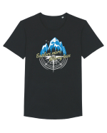 pentru montaniarzi - Explore more worry less Tricou mânecă scurtă guler larg Bărbat Skater