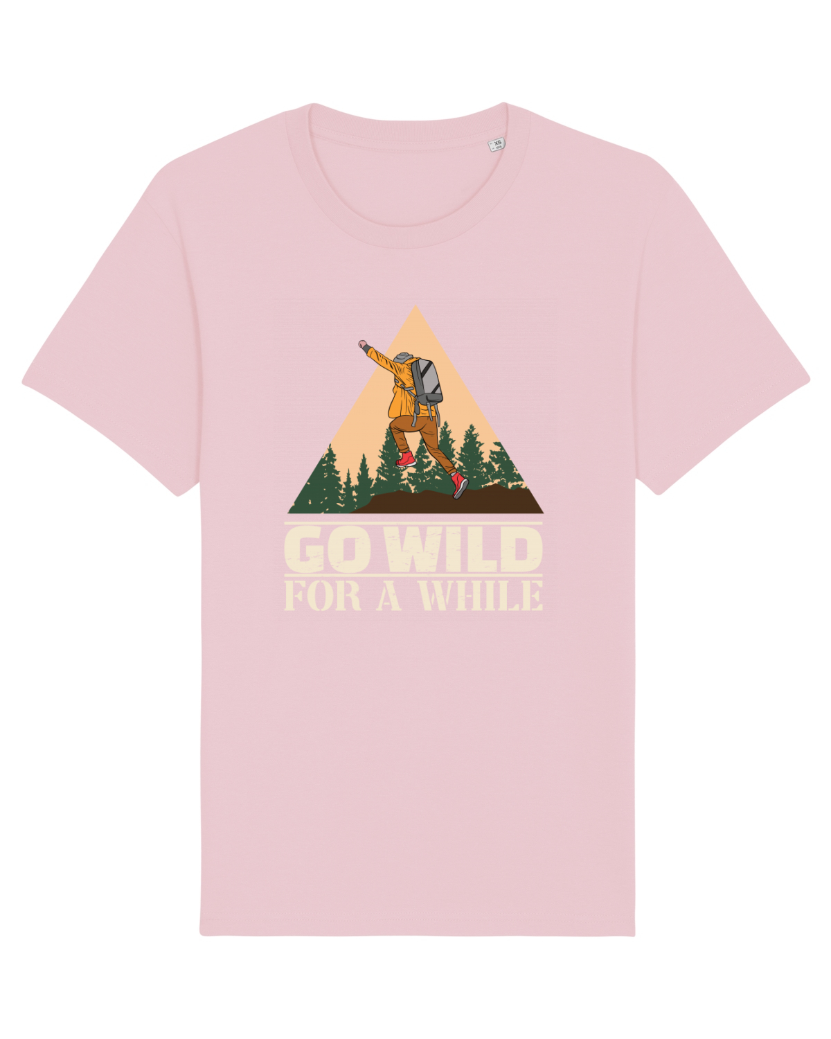Tricou mânecă scurtă Unisex Rocker Cotton Pink