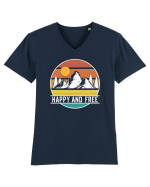 pentru montaniarzi - Happy and free Tricou mânecă scurtă guler V Bărbat Presenter