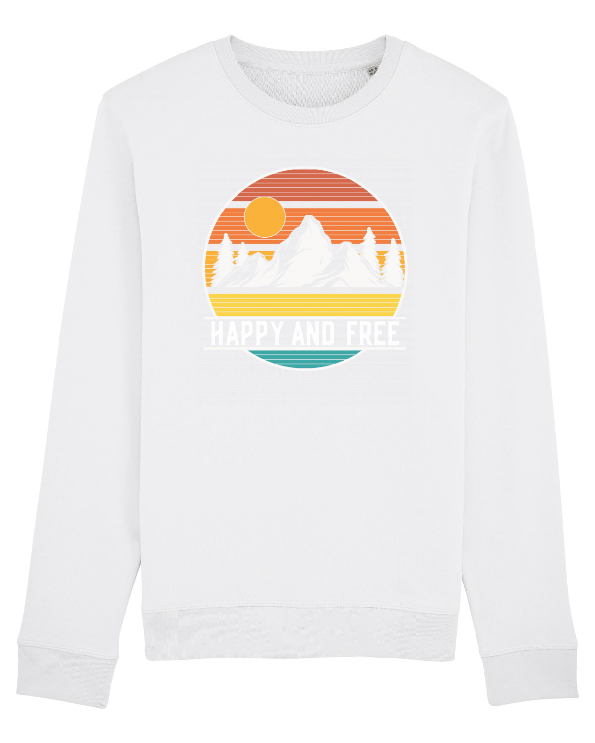 Bluză mânecă lungă Unisex Rise White