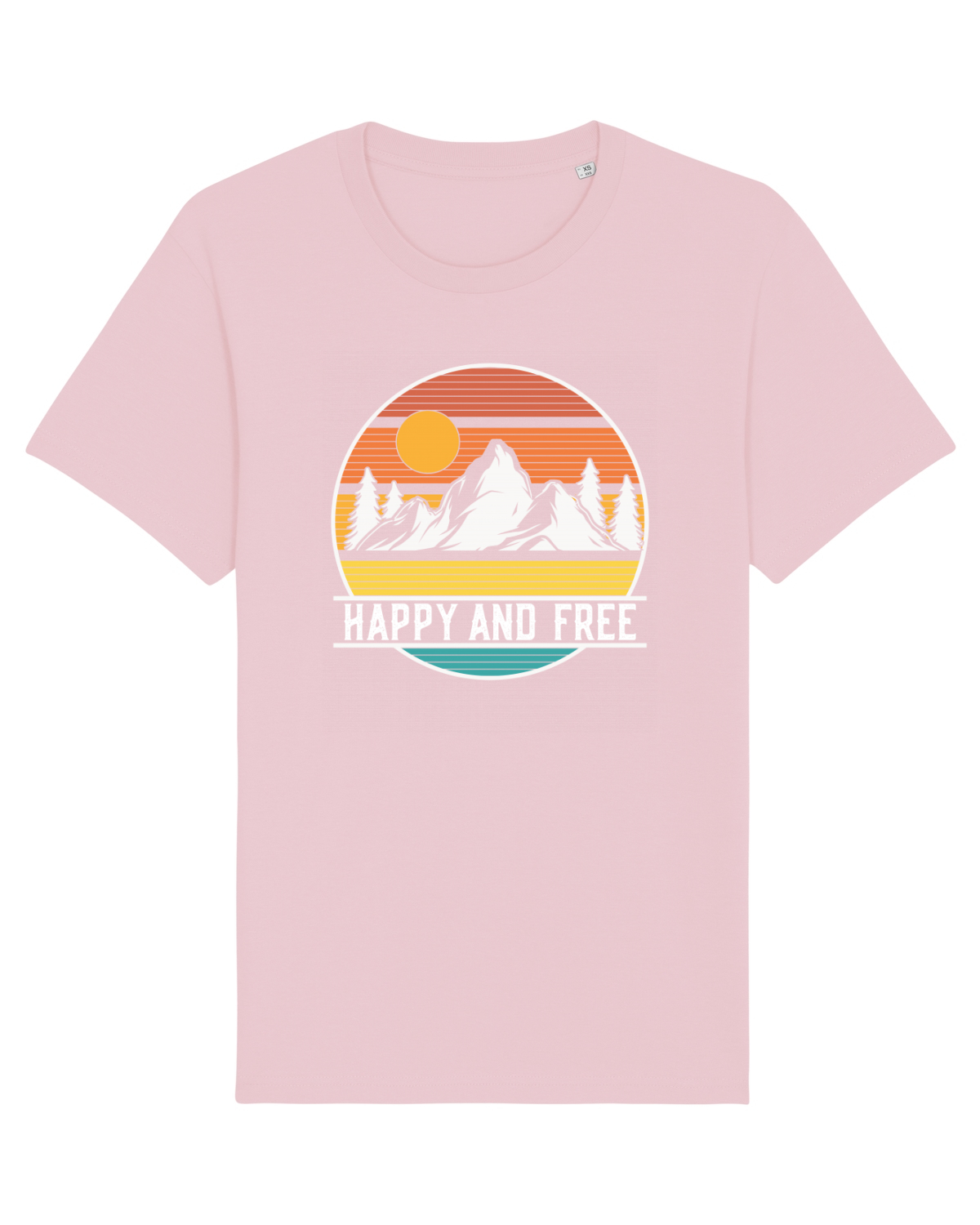 Tricou mânecă scurtă Unisex Rocker Cotton Pink