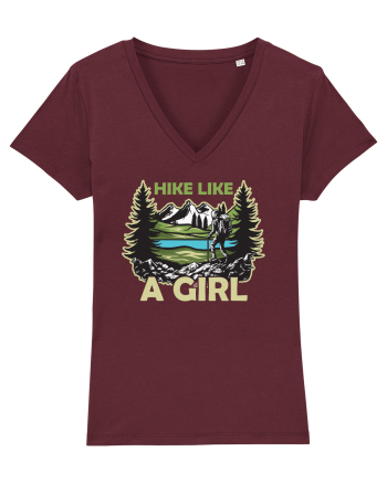 pentru montaniarde - Hike like a girl Burgundy