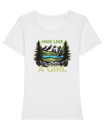 pentru montaniarde - Hike like a girl White